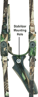 Liberty Short Compound Bow Stabilizer Location